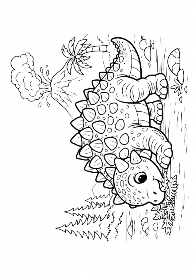 Dinossauros para imprimir e colorir