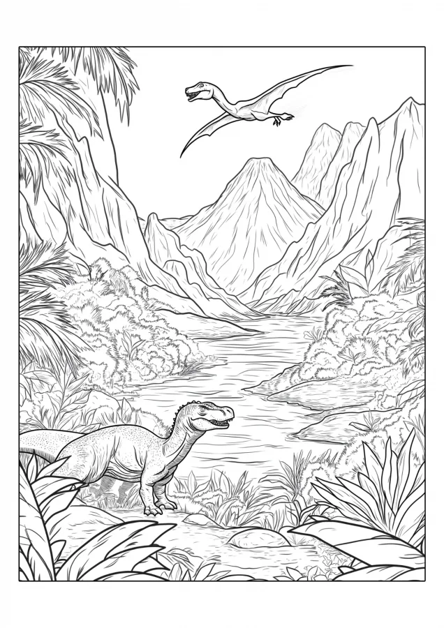 Dinossauros para imprimir e colorir