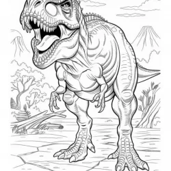 Dinossauros para imprimir e colorir