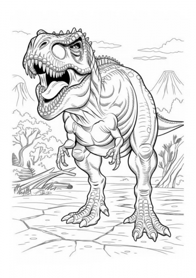 Dinossauros para imprimir e colorir