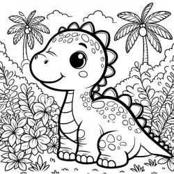 Dinossauros para imprimir e colorir