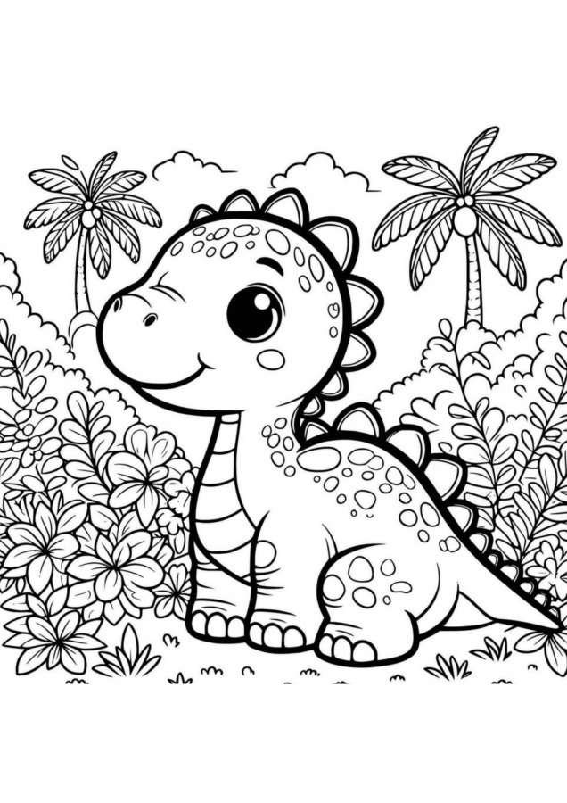 Dinossauros para imprimir e colorir