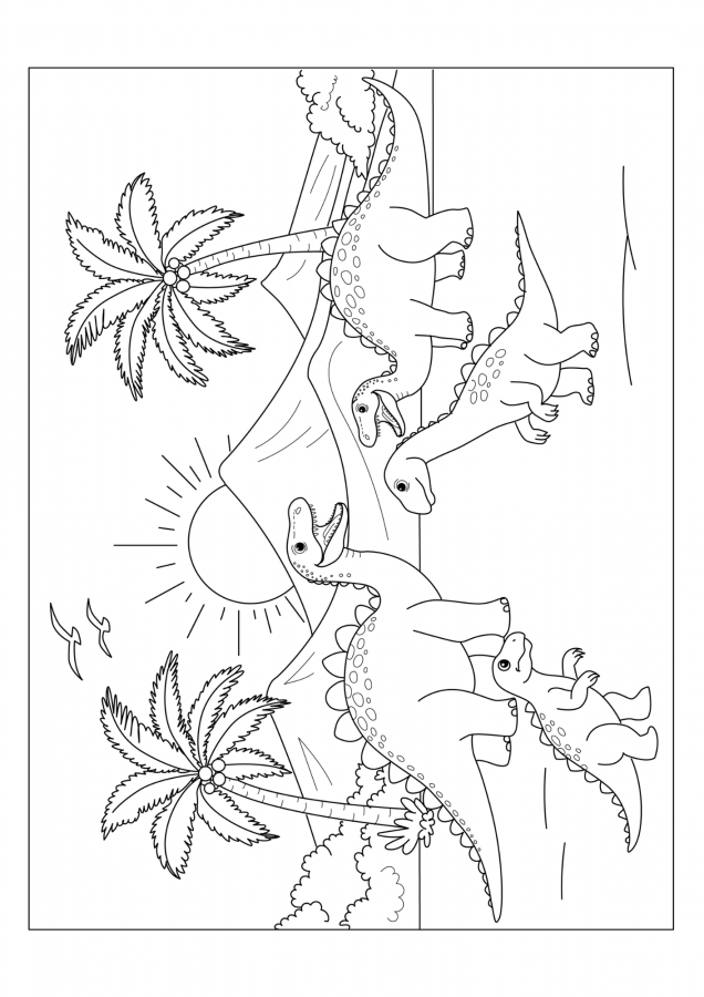 Dinossauros para imprimir e colorir