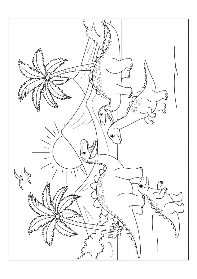 Dinossauros para imprimir e colorir
