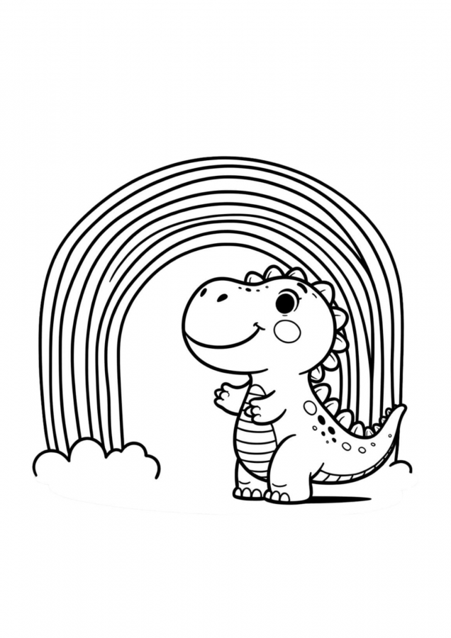 Dinossauros para imprimir e colorir