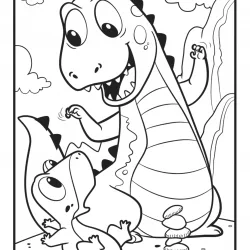 Dinossauros para imprimir e colorir