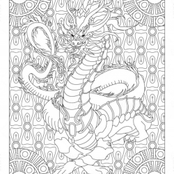 Dragão para imprimir e colorir