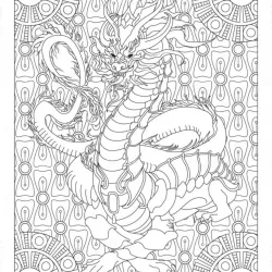 Dragão para imprimir e colorir