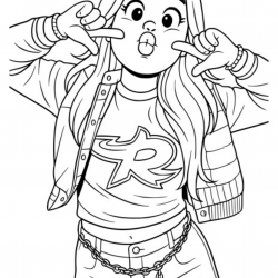 Emilly Vick para imprimir e colorir