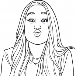 Emilly Vick para imprimir e colorir
