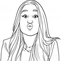Emilly Vick para imprimir e colorir