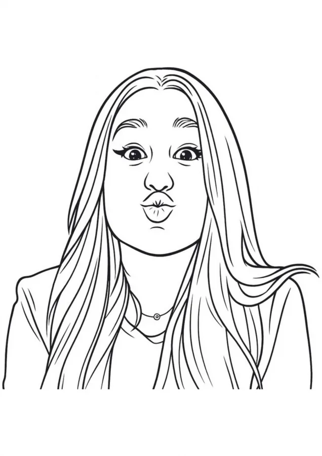Emilly Vick para imprimir e colorir