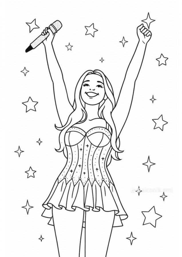 Emilly Vick para imprimir e colorir