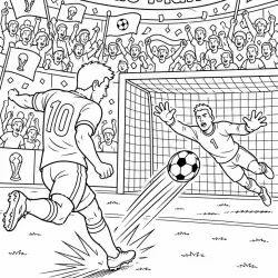 Copa do Mundo para imprimir e colorir