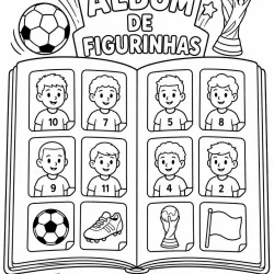 Copa do Mundo para imprimir e colorir