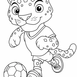 Copa do Mundo para imprimir e colorir