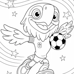 Copa do Mundo para imprimir e colorir