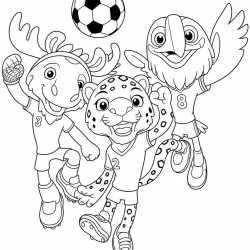 Copa do Mundo para imprimir e colorir