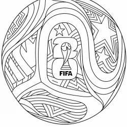 Copa do Mundo para imprimir e colorir