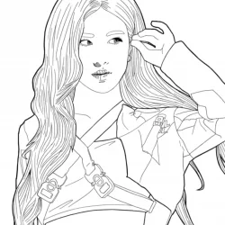 BlackPink para imprimir e colorir