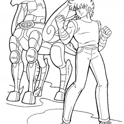 desenho de Cavaleiros do Zodíaco