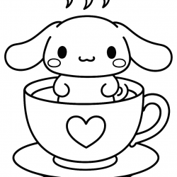 Cinnamoroll para imprimir e colorir