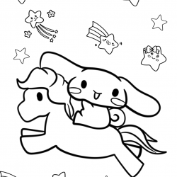 Cinnamoroll para imprimir e colorir