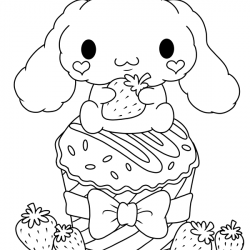 Cinnamoroll para imprimir e colorir