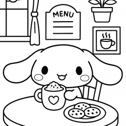 Cinnamoroll para imprimir e colorir