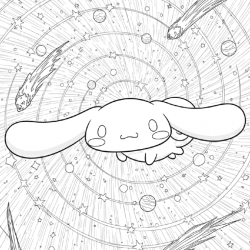 Cinnamoroll para imprimir e colorir