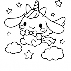 Cinnamoroll para imprimir e colorir