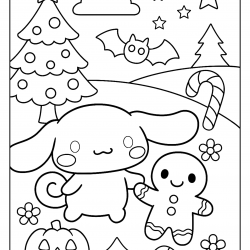 Cinnamoroll para imprimir e colorir