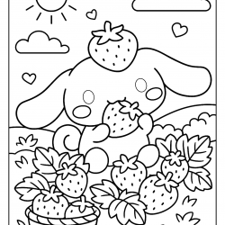 Cinnamoroll para imprimir e colorir