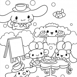 Cinnamoroll para imprimir e colorir
