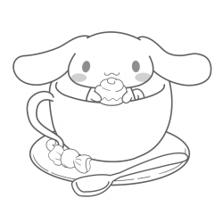 Cinnamoroll para imprimir e colorir