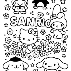 Cinnamoroll para imprimir e colorir