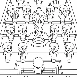 Copa do Mundo para imprimir e colorir