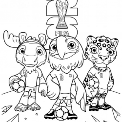 Copa do mundo para imprimir e colorir