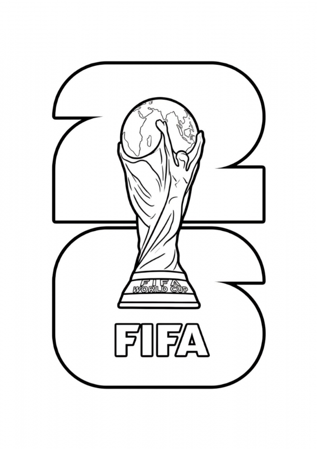 Copa do mundo para imprimir e colorir