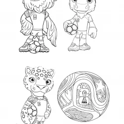 Copa do mundo para imprimir e colorir