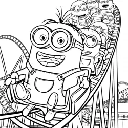 Minions para imprimir e colorir