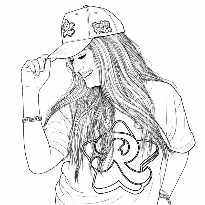 Emilly Vick para imprimir e colorir
