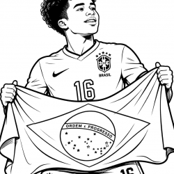 desenho de Endrick