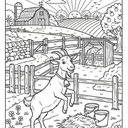 Fazenda para imprimir e colorir