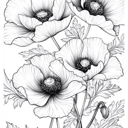 Flores para imprimir e colorir
