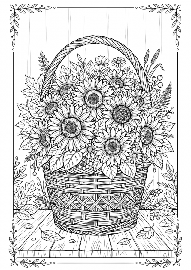Flores para imprimir e colorir