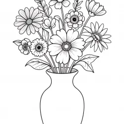 Flores para imprimir e colorir