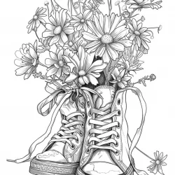 Flores para imprimir e colorir