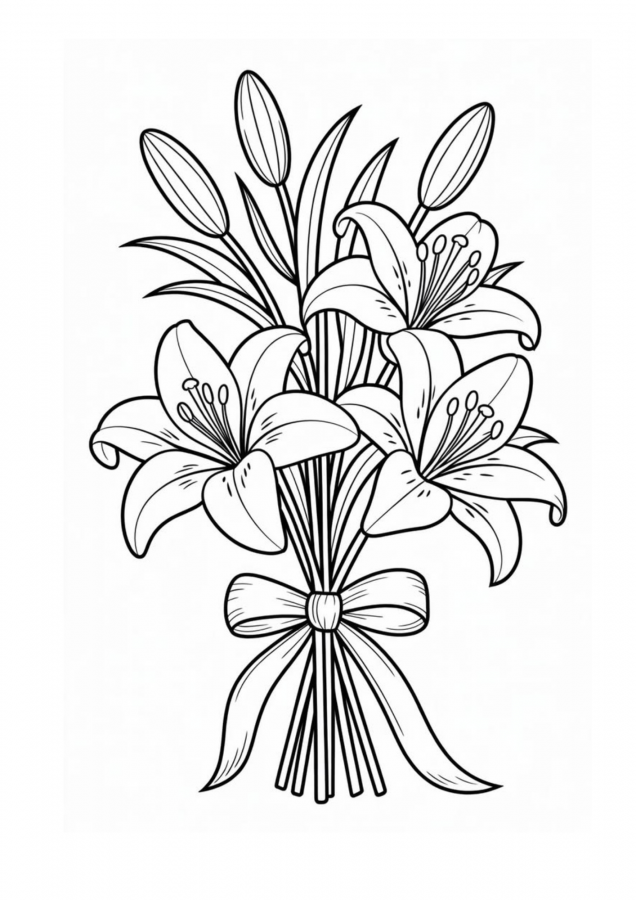 Flores para imprimir e colorir