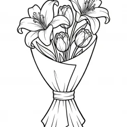 Flores para imprimir e colorir